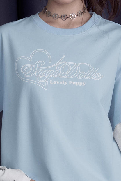 Blue & White Splice T-Shirt