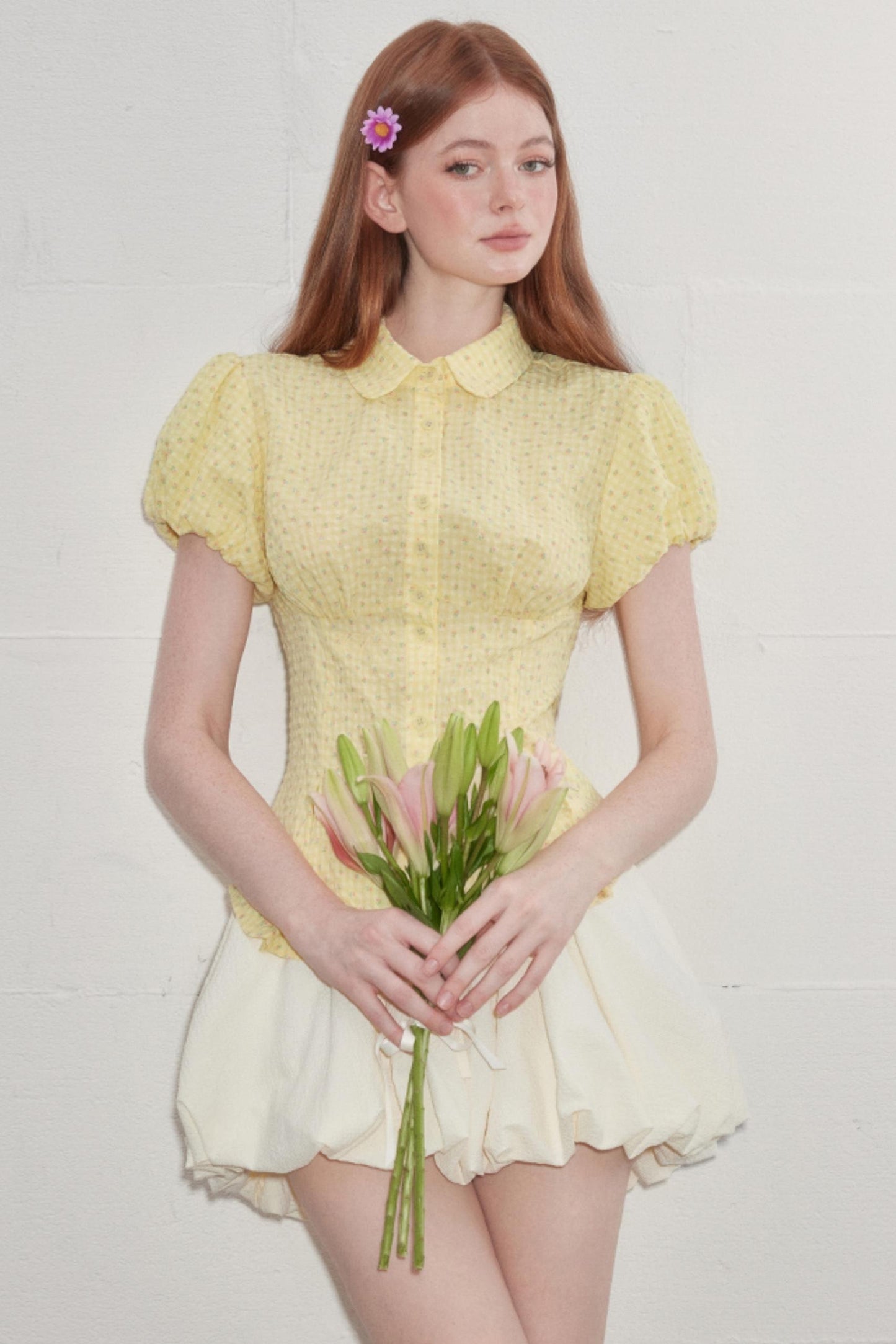 Sweetheart Puff Sleeve Shirt