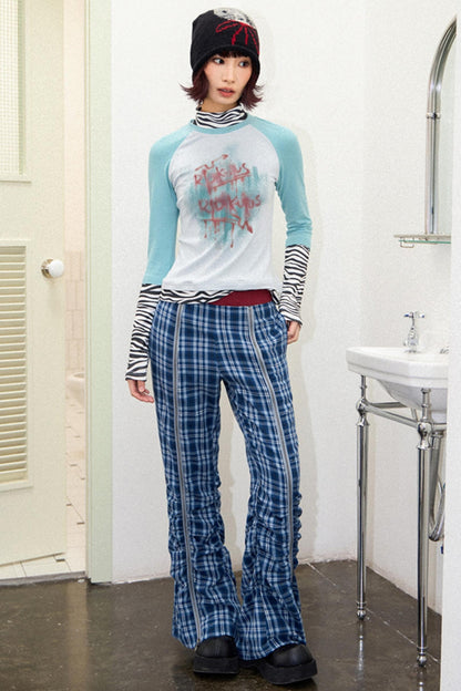 Freedom Plaid Flare Pants