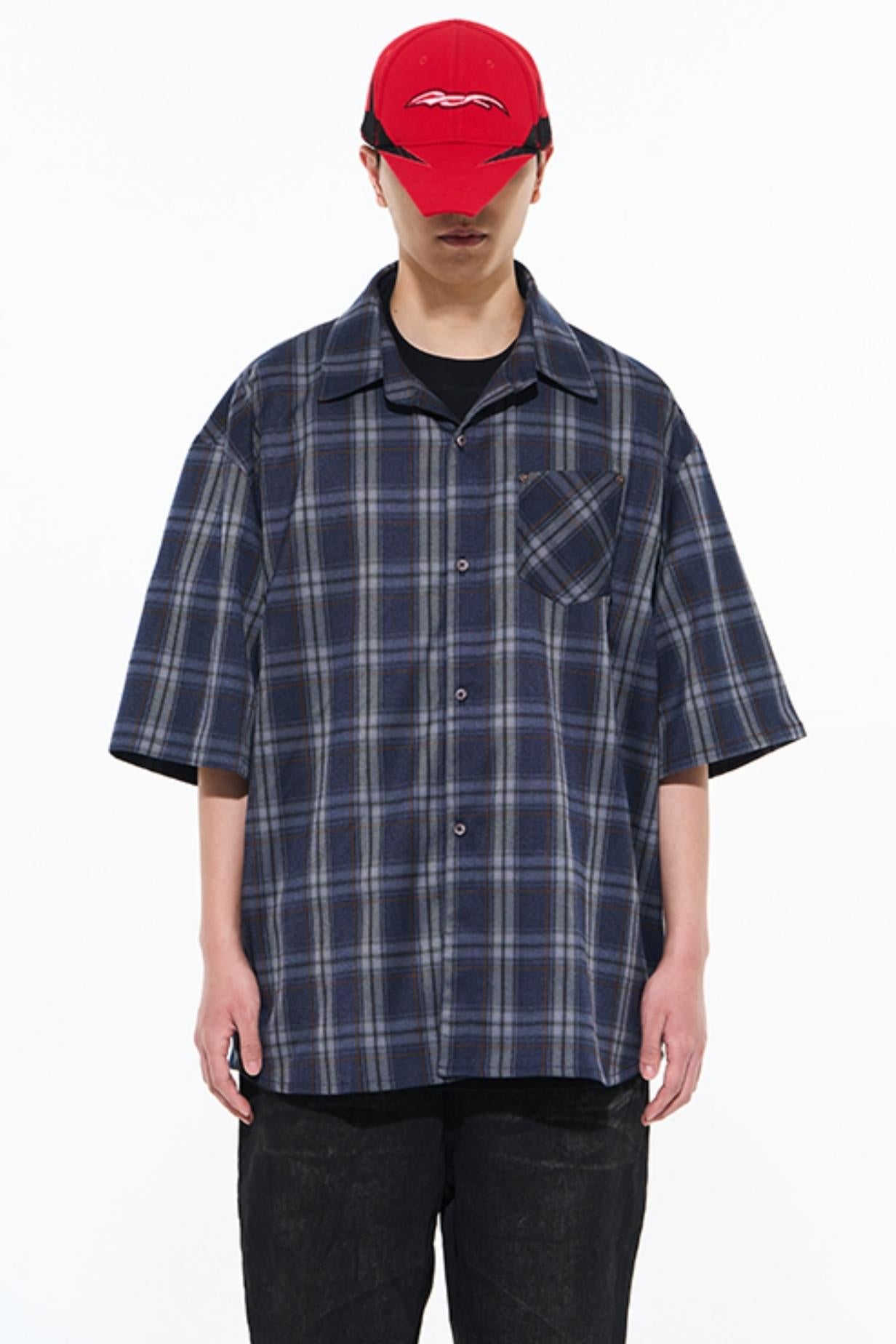 Luxury Studded Plaid Shirt