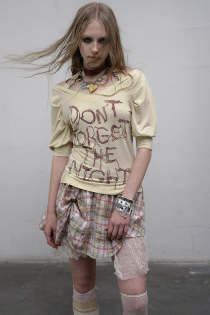 Bubble Sleeve T-Shirt