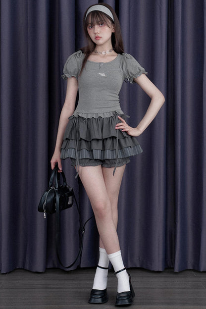 Sweet Lust Bubble Sleeve Top