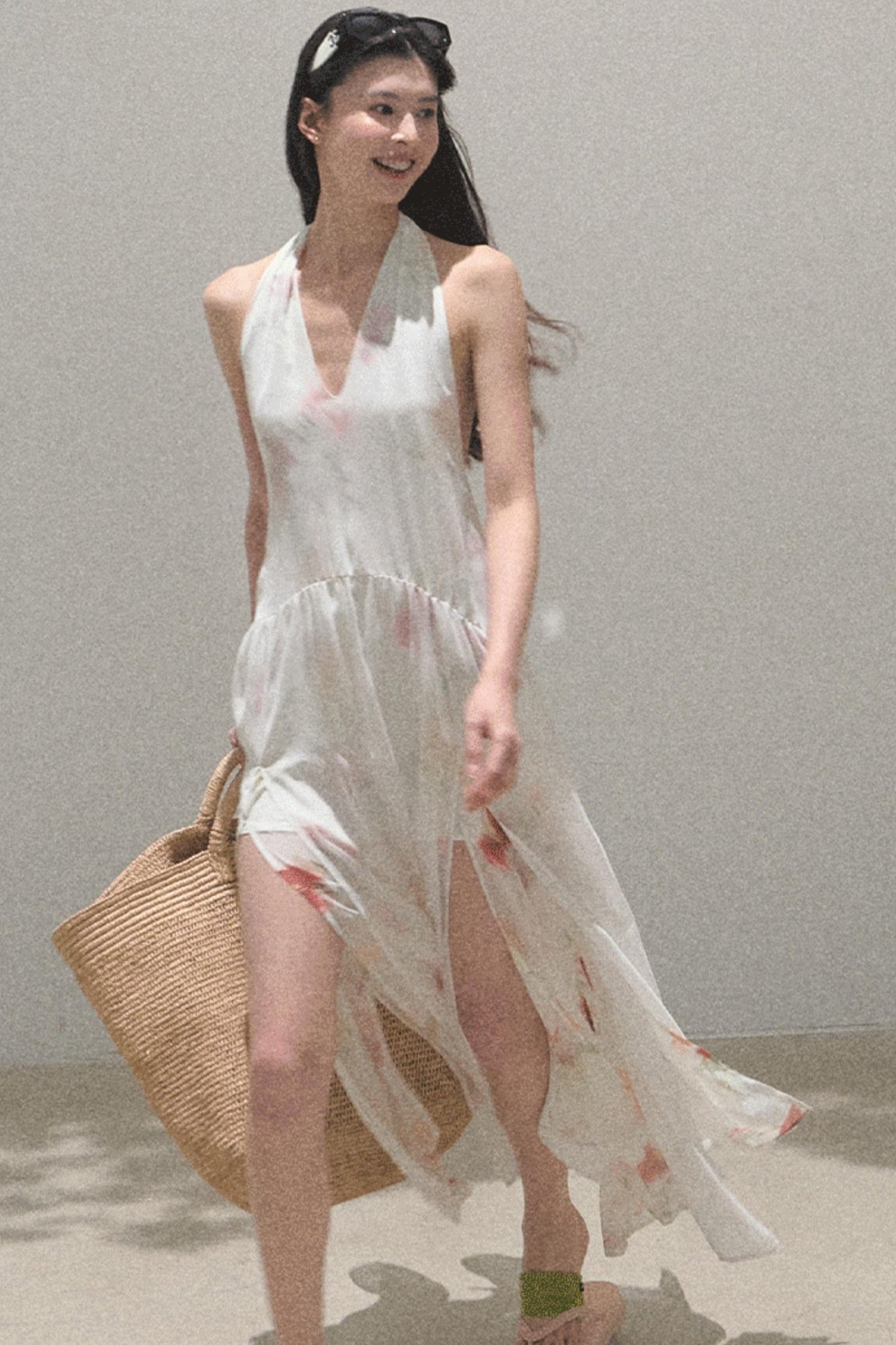 Serene Summers Halter Dress