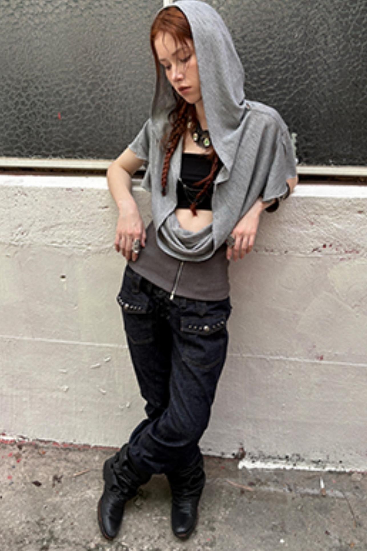 Color Block Slim Fit Jeans