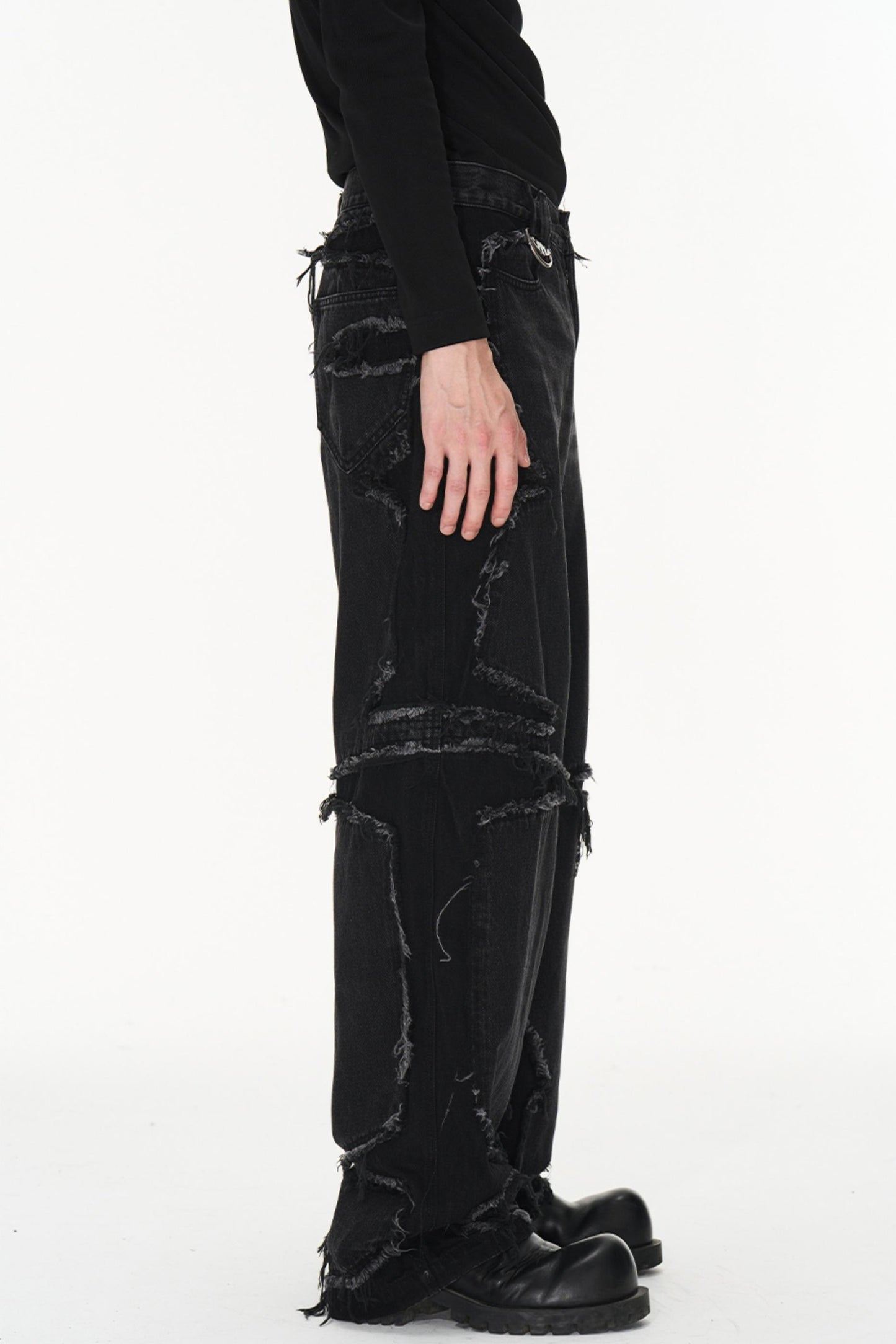 Vintage Split Denim Pants