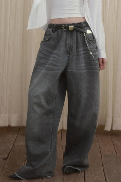 Vintage Loose Denim Trousers