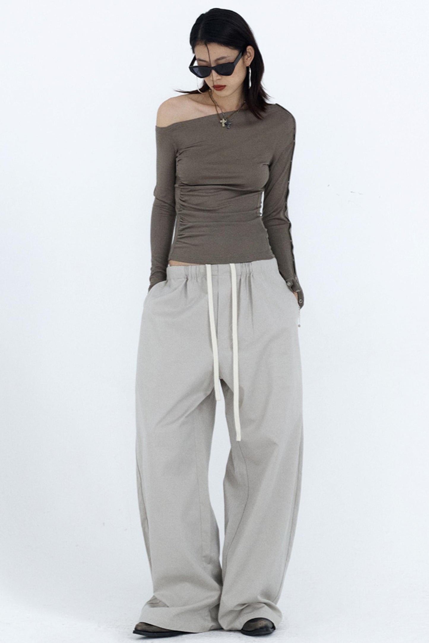 Relaxed Fit Gray Work Pants