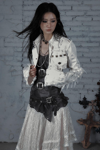 Striped Punk Work Jacket