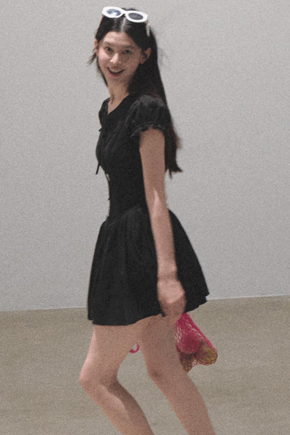 Lovefall Embroidered Cotton Tea Dress