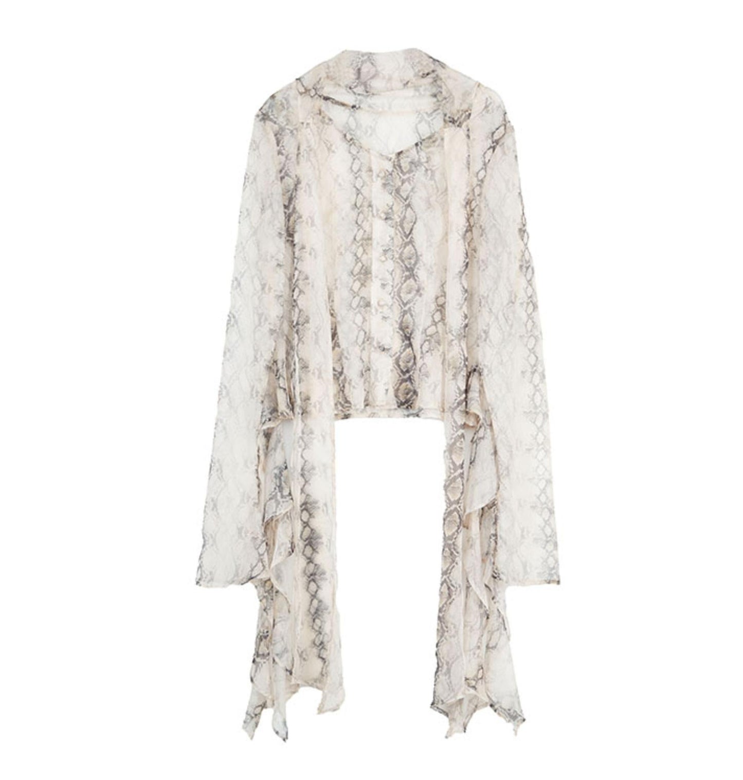 Snake Print A-line Skirt Set-Up