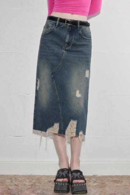Modern Design Denim Skirt