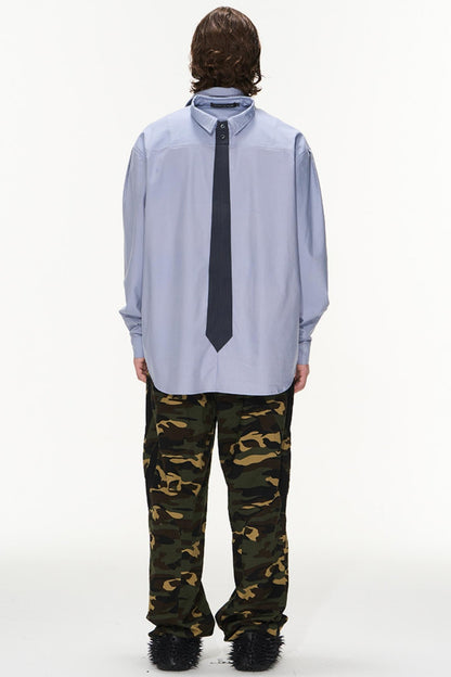 Ribbed Double Long Sleeve Shirt