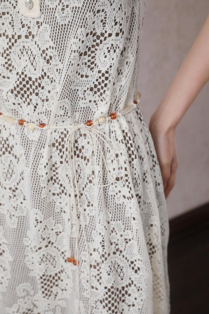 Hollow Knitted Belt Set