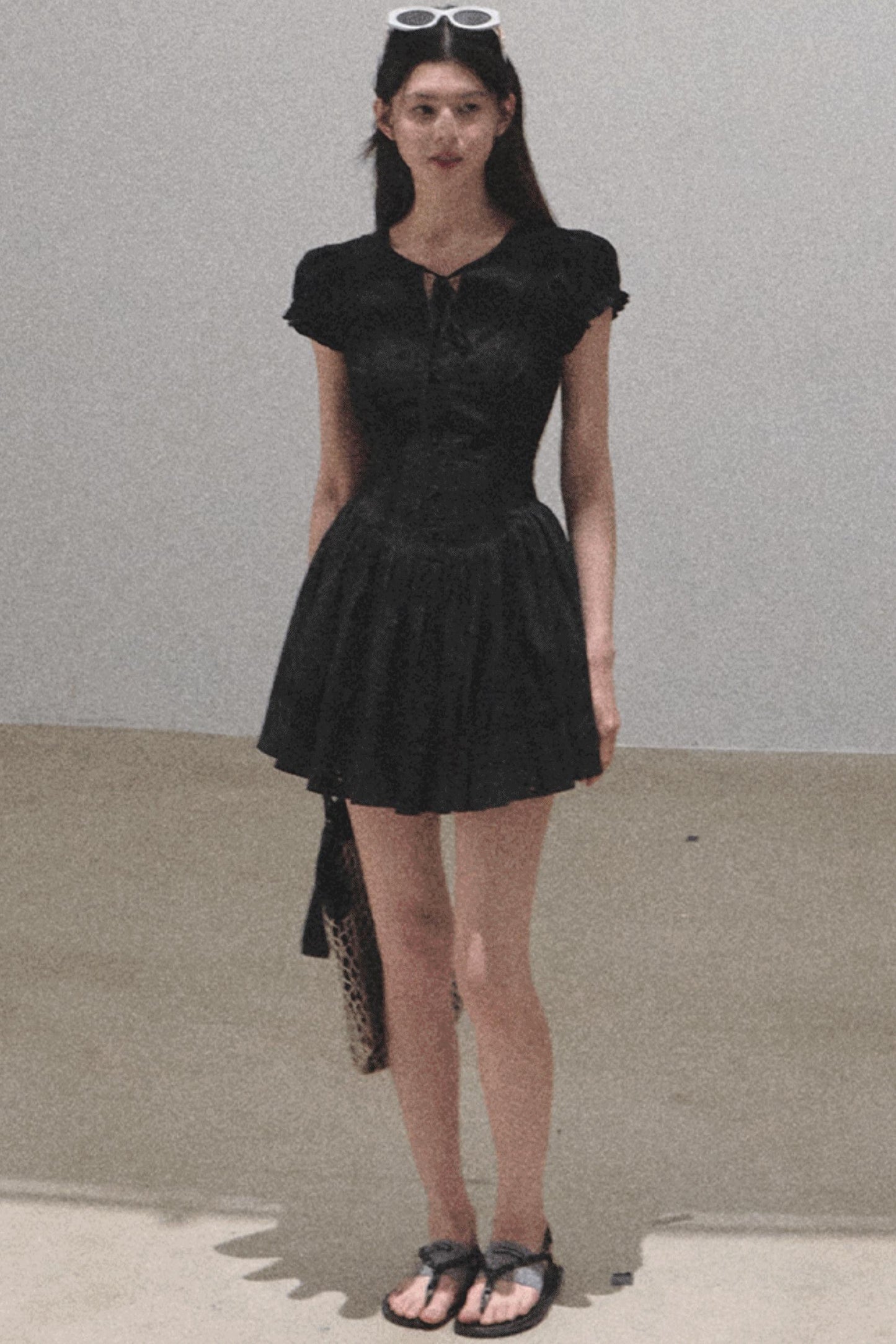 Lovefall Embroidered Cotton Tea Dress