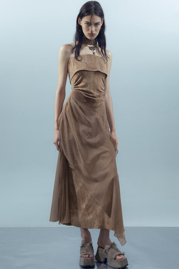 Mesh-Knit Dress