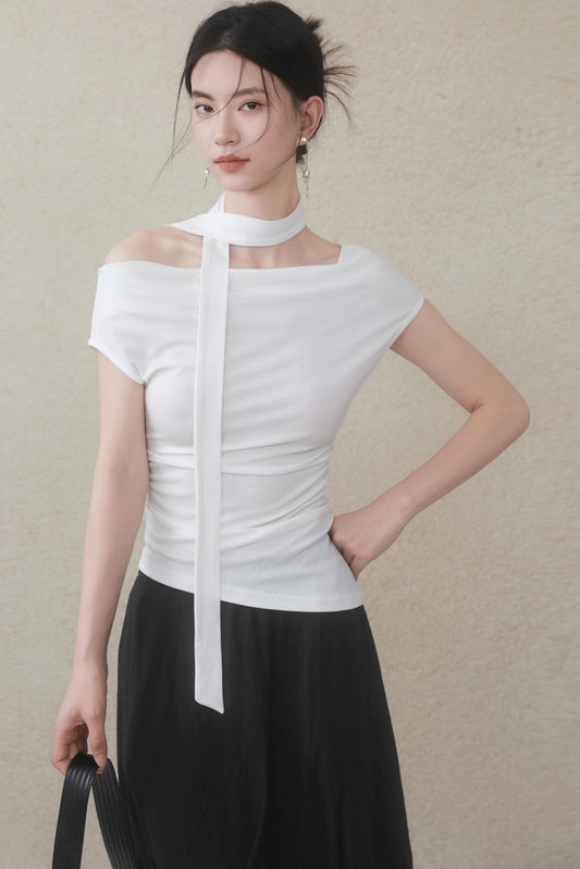 Summer White Flutter T-Shirt