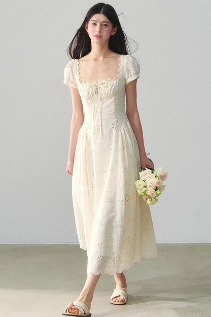 Embroidered Vacation Dress