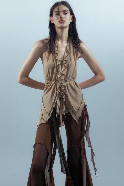 Dreamy Ruffled Mesh Tank