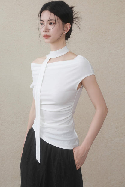 Summer White Flutter T-Shirt