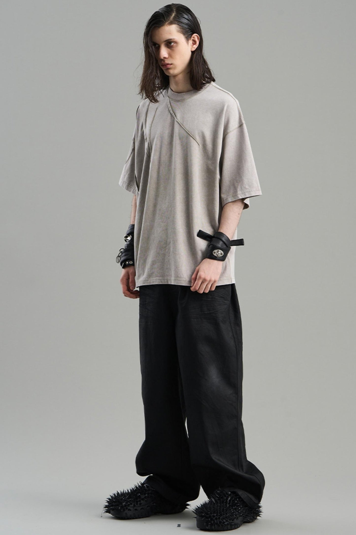 Pleated Asymmetrical Tee