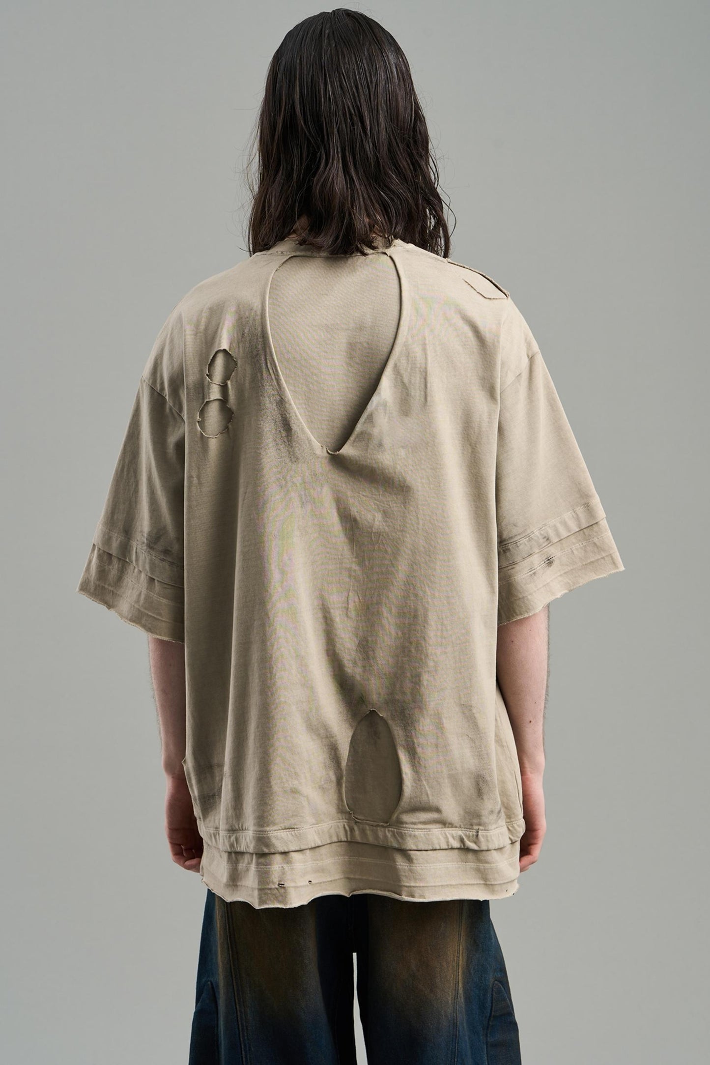 Ripped Cotton T-Shirt