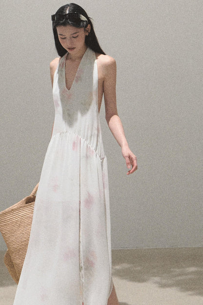 Serene Summers Halter Dress