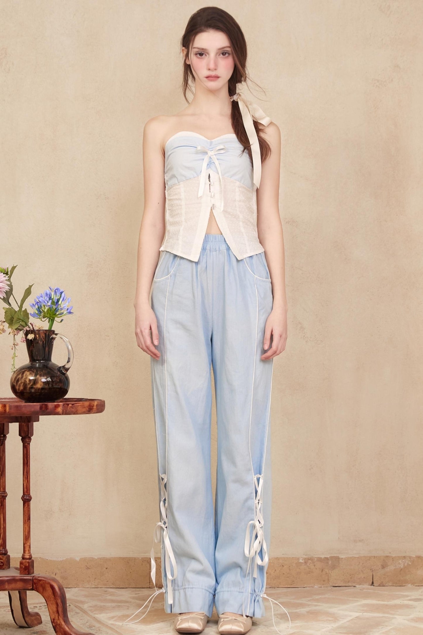 Denim Ballet Trousers