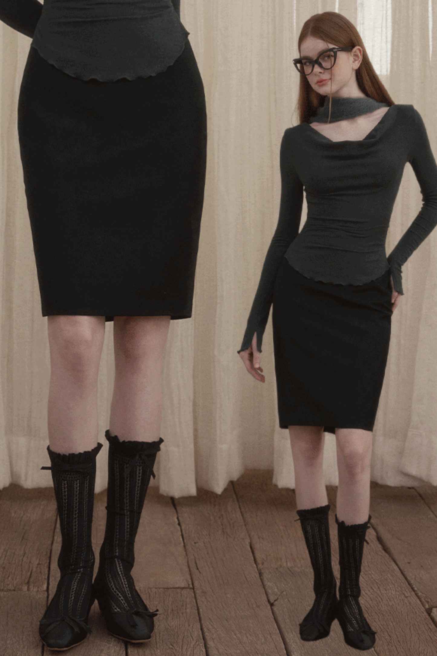 Romantic Lace-Trim Skirt