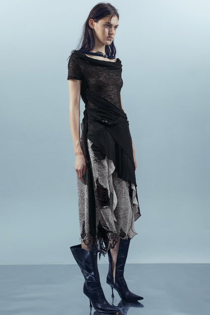 Irregular Beaded Tee