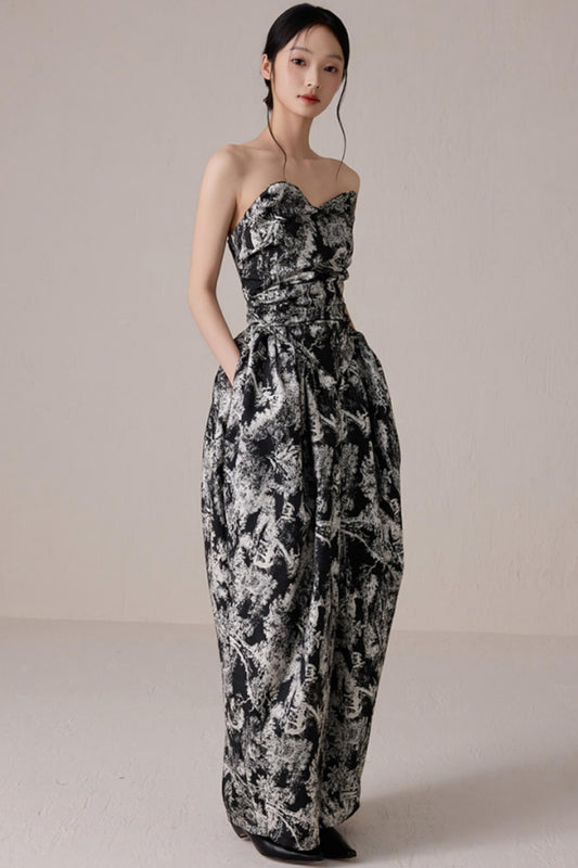 Retro Chic Strapless Dress