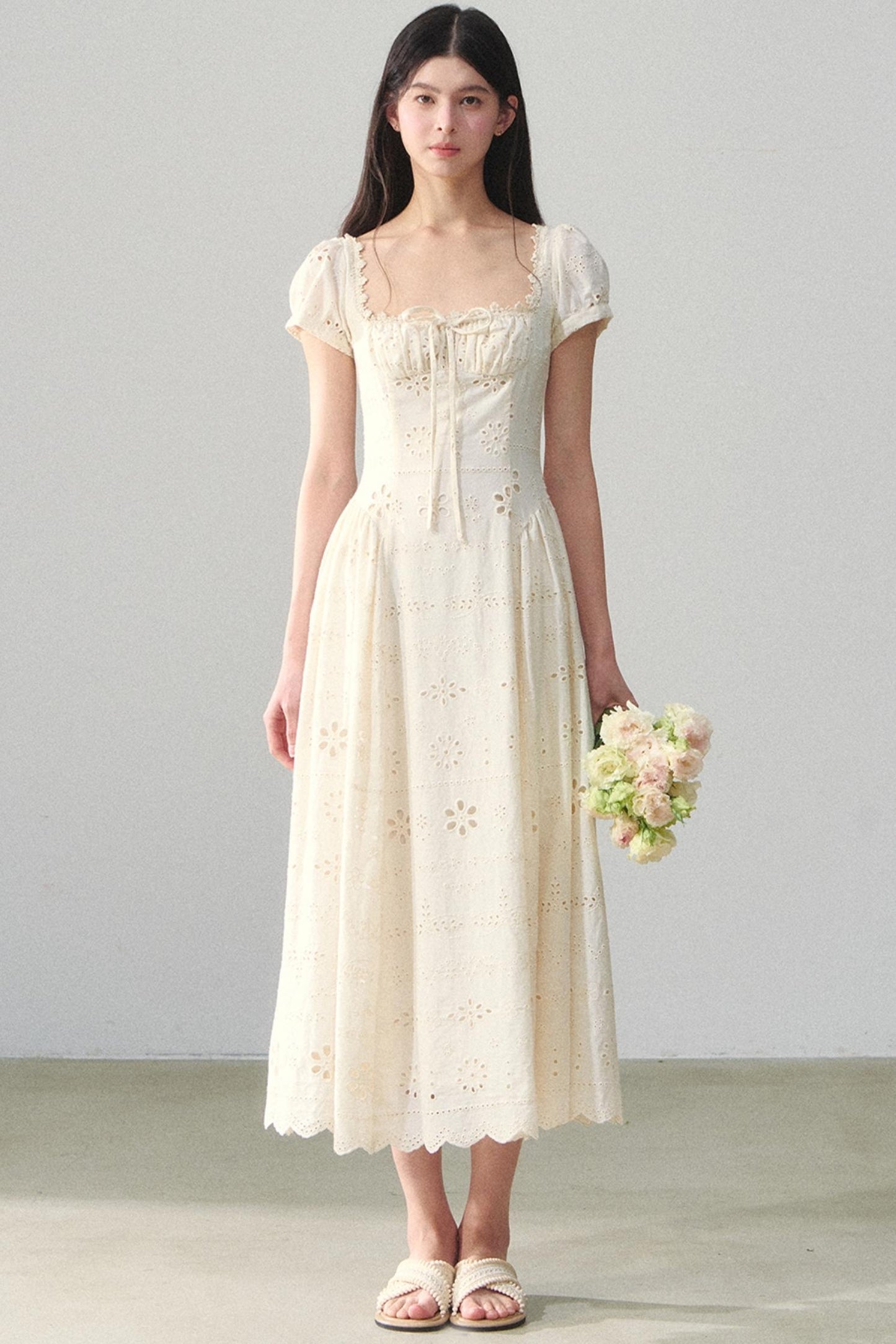 Embroidered Vacation Dress