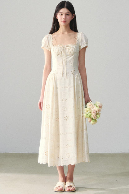 Embroidered Vacation Dress