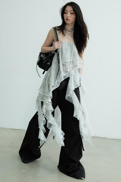 Romantic Tulle Bustier Top