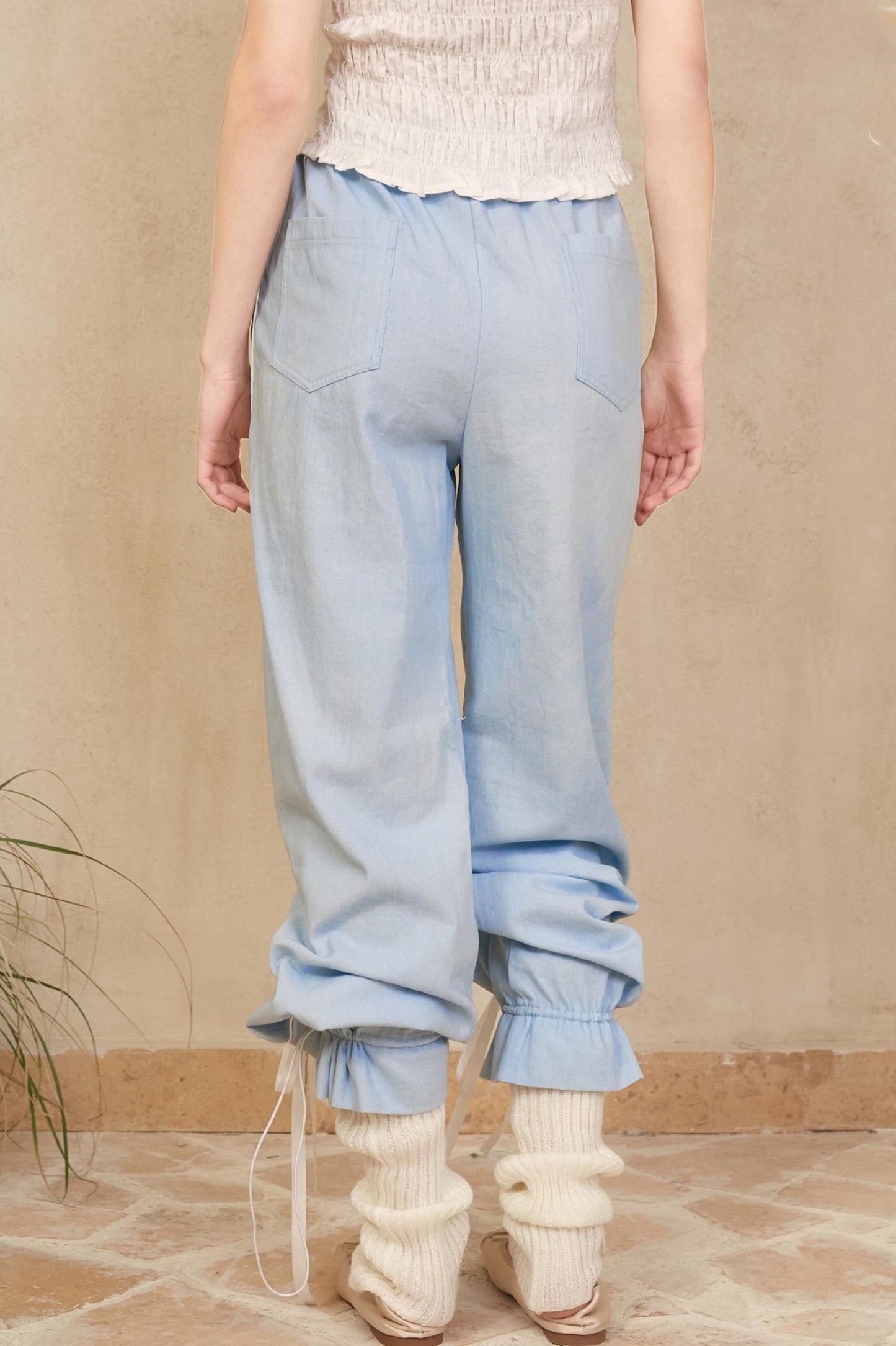 Denim Ballet Trousers