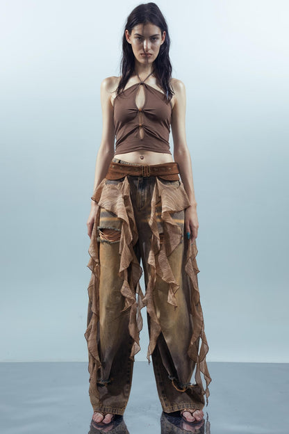 Ruffled Patchwork Curtains