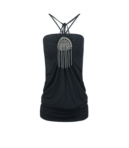 Metal Button Corset Tank