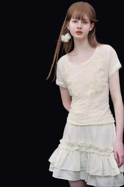 Summer Blossom Tee Skirt Set-Up