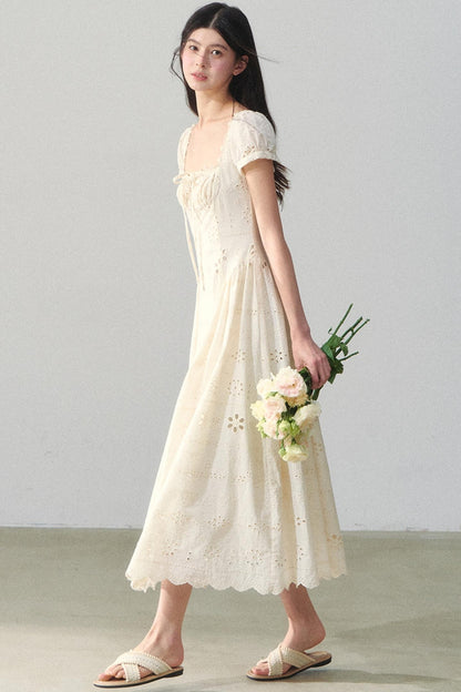 Embroidered Vacation Dress