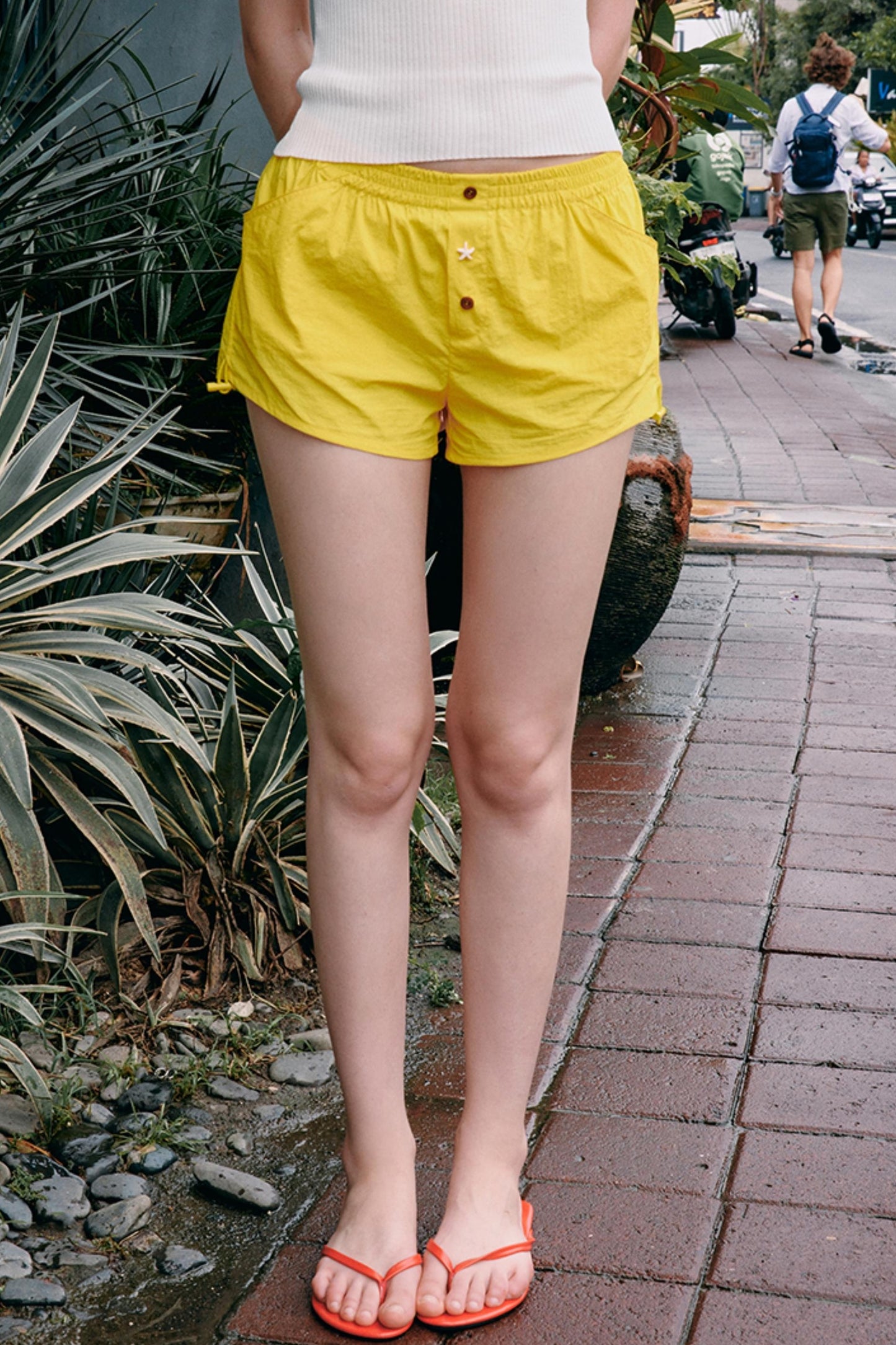 Summer Sweet Low-Rise Nylon Shorts