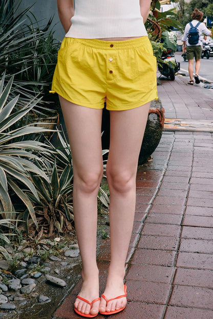 Summer Sweet Low-Rise Nylon Shorts