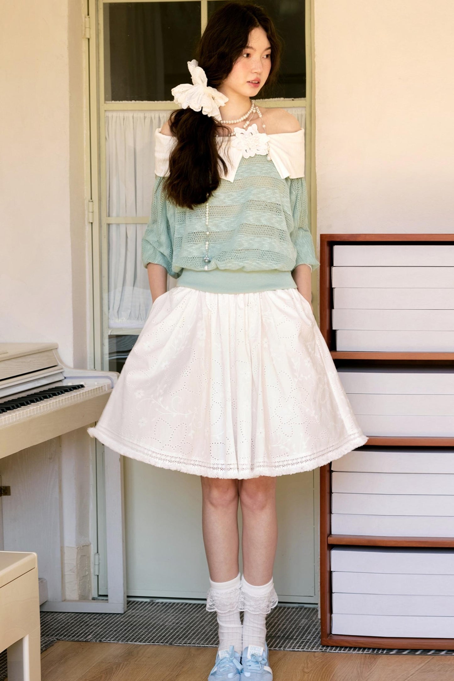 Spring Bloom Peplum Skirt