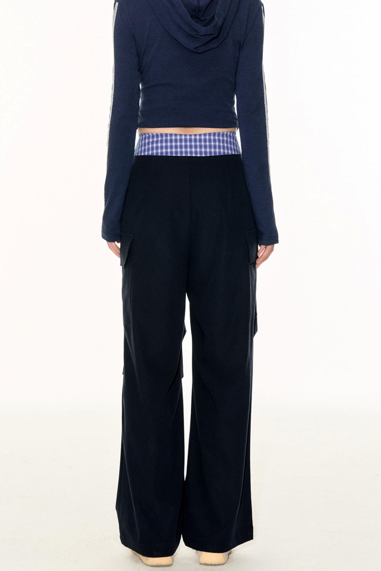 Blue Plaid Work Pants