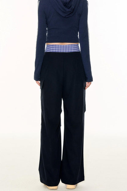 Blue Plaid Work Pants