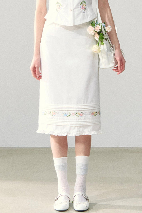 Floral Shirt & Skirt Set-Up