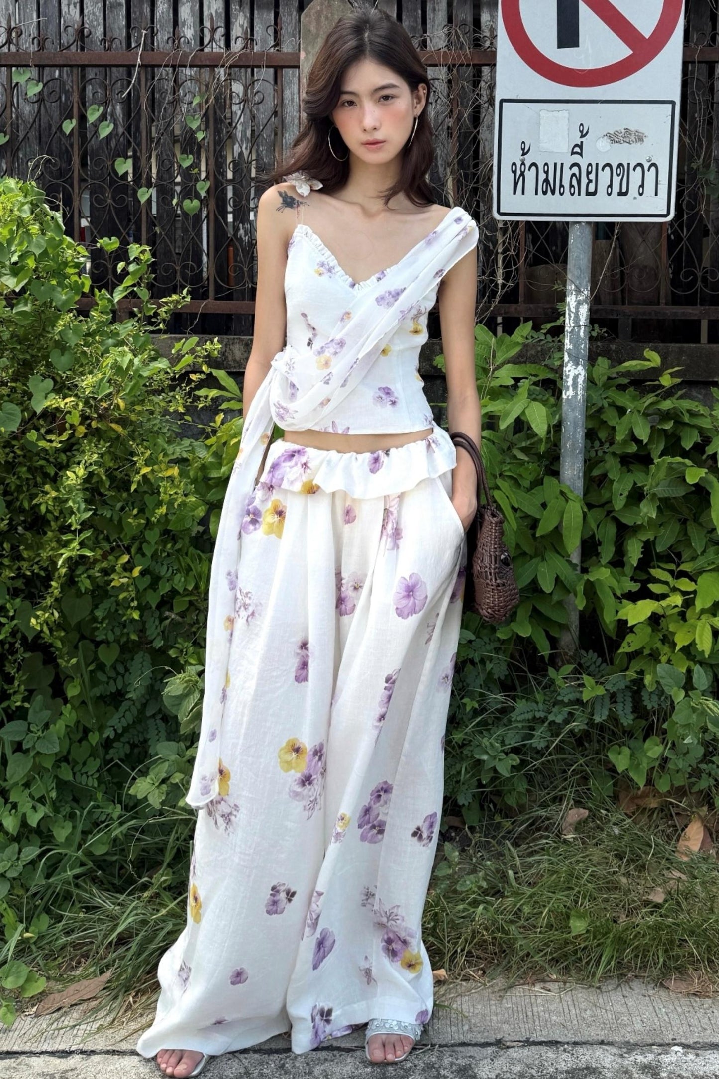 Breeze Chiffon Wide Leg Set-Up