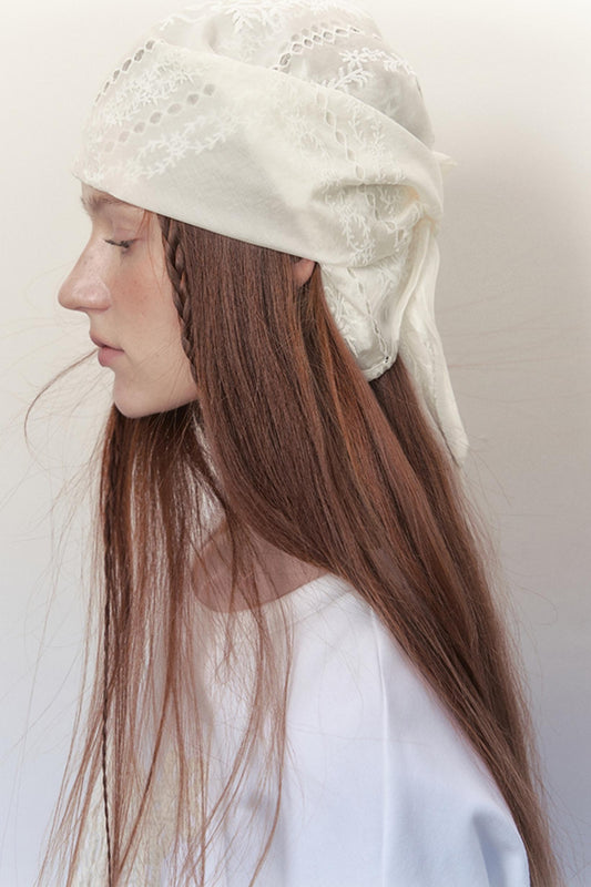 French Plaid Silk Scarf