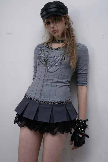 Retro V-Neck Tee Set-Up