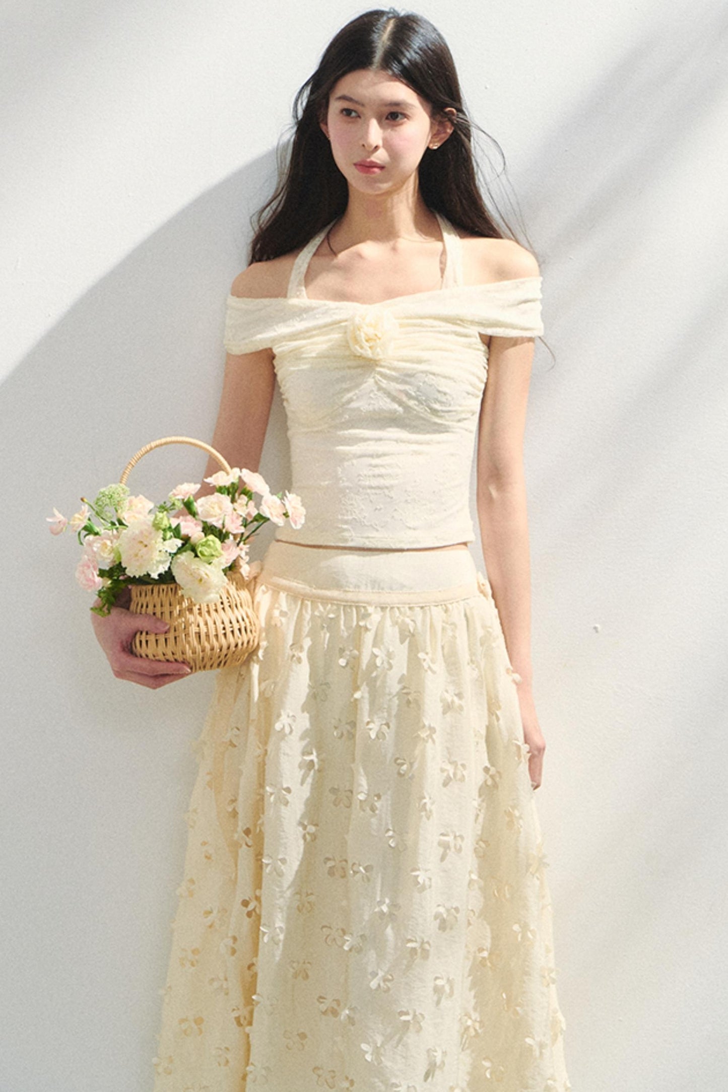 Lace One-Shoulder Top