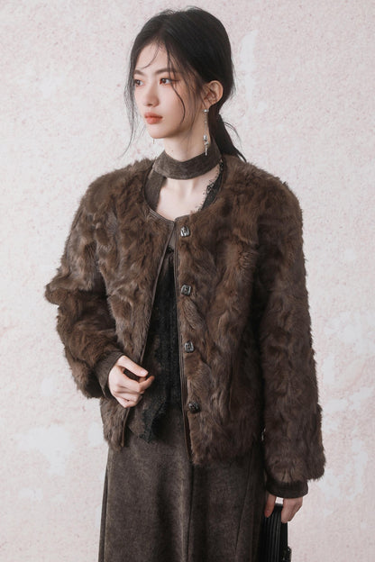 Eco-Friendly Fur Jacket