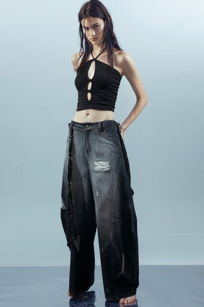 Hollow Beaded Cami Top